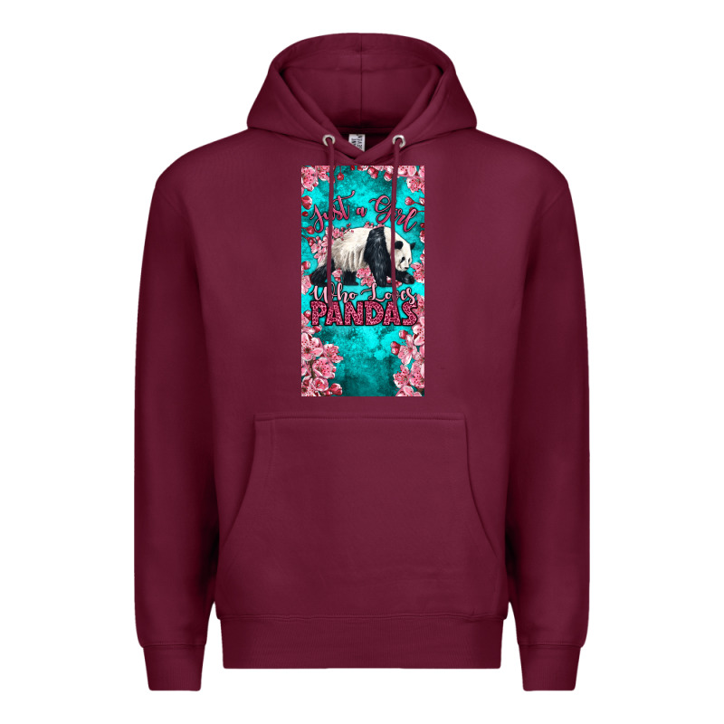 Just A Girl Who Loves Pandas Premium Hoodie by LillyAllenDesigns | Teevron