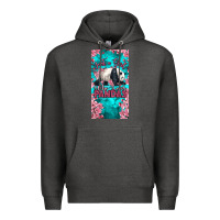 Charcoal Heather just a girl who loves pandas Premium Hoodie - LillyAllenDesigns