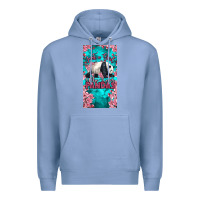 Colony Blue just a girl who loves pandas Premium Hoodie - LillyAllenDesigns