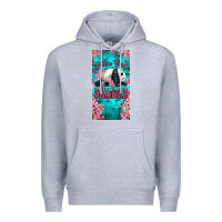 Heather Grey just a girl who loves pandas Premium Hoodie - LillyAllenDesigns