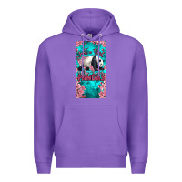 Purple just a girl who loves pandas Premium Hoodie - LillyAllenDesigns