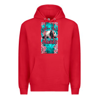 Red just a girl who loves pandas Premium Hoodie - LillyAllenDesigns