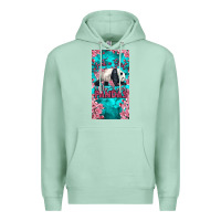 Seafoam just a girl who loves pandas Premium Hoodie - LillyAllenDesigns