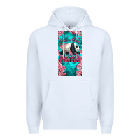 White just a girl who loves pandas Premium Hoodie - LillyAllenDesigns