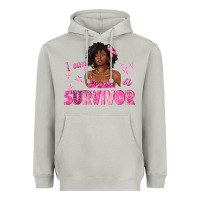 Moon Dust I Am a Survivor Breast Cancer with Afro Woman Heavyweight Hoodie - texasbilliewilder