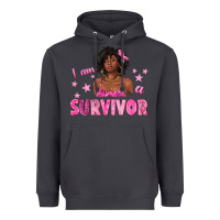 Smoke I Am a Survivor Breast Cancer with Afro Woman Heavyweight Hoodie - texasbilliewilder