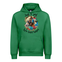 Emerald just a girl who loves horses haflinger Urban Hoodie - LillyAllenDesigns