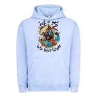 Pigment Grape Ice just a girl who loves horses haflinger Urban Hoodie - LillyAllenDesigns