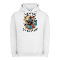 Pigment Lunar Rock just a girl who loves horses haflinger Urban Hoodie - LillyAllenDesigns