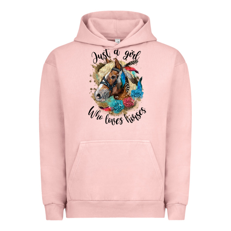 Just A Girl Who Loves Horses Haflinger Urban Hoodie by LillyAllenDesigns | Teevron