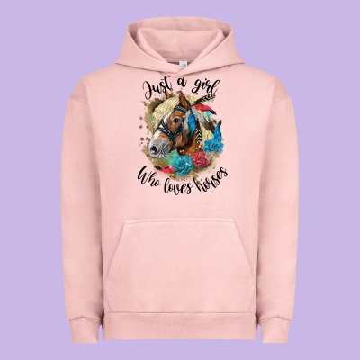 Just A Girl Who Loves Horses Haflinger Urban Hoodie Designed By Lillyallendesigns