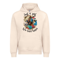 Sandshell just a girl who loves horses haflinger Urban Hoodie - LillyAllenDesigns