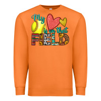 Carrot my heart is on that field softball Premium Sweatshirt - HRA Design Shop