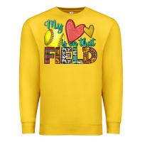 Lemon my heart is on that field softball Premium Sweatshirt - HRA Design Shop