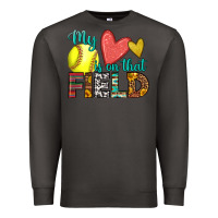 Smoke my heart is on that field softball Premium Sweatshirt - HRA Design Shop