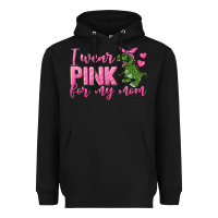 Black I Wear Pink For My Mom Heavyweight Hoodie - texasbilliewilder
