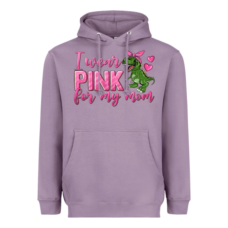 I Wear Pink For My Mom Heavyweight Hoodie by texasbilliewilder | Teevron