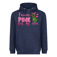 Navy I Wear Pink For My Mom Heavyweight Hoodie - texasbilliewilder