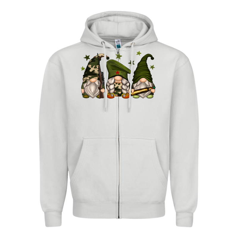 Army Gnomes Zipper Hoodie by Zillion Design Studio | Teevron
