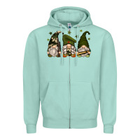 Seafoam army gnomes Zipper Hoodie - Zillion Design Studio