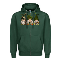 Sports Green army gnomes Zipper Hoodie - Zillion Design Studio