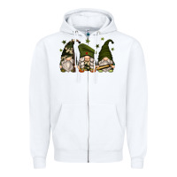 White army gnomes Zipper Hoodie - Zillion Design Studio