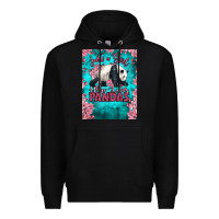 Black just a girl who loves pandas Premium Hoodie - LillyAllenDesigns