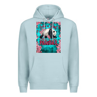 Blue Mist just a girl who loves pandas Premium Hoodie - LillyAllenDesigns