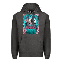 Charcoal Heather just a girl who loves pandas Premium Hoodie - LillyAllenDesigns