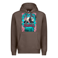 Coffee just a girl who loves pandas Premium Hoodie - LillyAllenDesigns