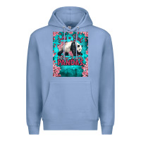 Colony Blue just a girl who loves pandas Premium Hoodie - LillyAllenDesigns