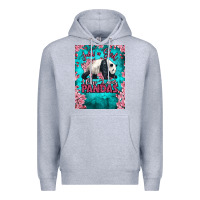 Heather Grey just a girl who loves pandas Premium Hoodie - LillyAllenDesigns