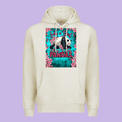 Just A Girl Who Loves Pandas Premium Hoodie Designed By Lillyallendesigns