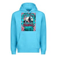 Ocean Blue just a girl who loves pandas Premium Hoodie - LillyAllenDesigns