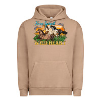 Pigment Burro free spirit wild heart 3 horses Urban Hoodie - LillyAllenDesigns