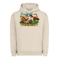 Pigment French Oak free spirit wild heart 3 horses Urban Hoodie - LillyAllenDesigns