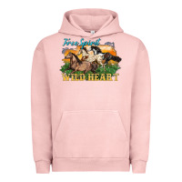 Free Spirit Wild Heart 3 Horses Urban Hoodie | Teevron