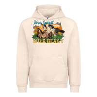 Sandshell free spirit wild heart 3 horses Urban Hoodie - LillyAllenDesigns