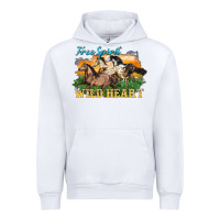 White free spirit wild heart 3 horses Urban Hoodie - LillyAllenDesigns