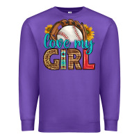 Love My Girl Baseball Premium Sweatshirt | Teevron