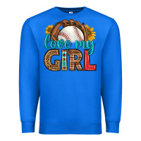 True Royal love my girl baseball Premium Sweatshirt - HRA Design Shop