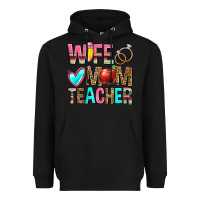 Black wife mom teacher Heavyweight Hoodie - Zillion Design Studio