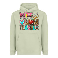 Matcha wife mom teacher Heavyweight Hoodie - Zillion Design Studio