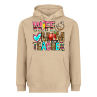 Mushroom wife mom teacher Heavyweight Hoodie - Zillion Design Studio
