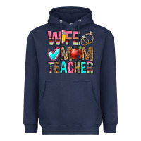 Navy wife mom teacher Heavyweight Hoodie - Zillion Design Studio
