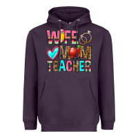 Plum wife mom teacher Heavyweight Hoodie - Zillion Design Studio