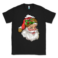 Black Santa Claus With Snow Classic Tee - RanaPortraitStore