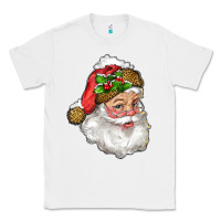 White Santa Claus With Snow Classic Tee - RanaPortraitStore