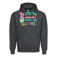 Smoke this bunny hops on coffee Zipper Hoodie - Zillion Design Studio