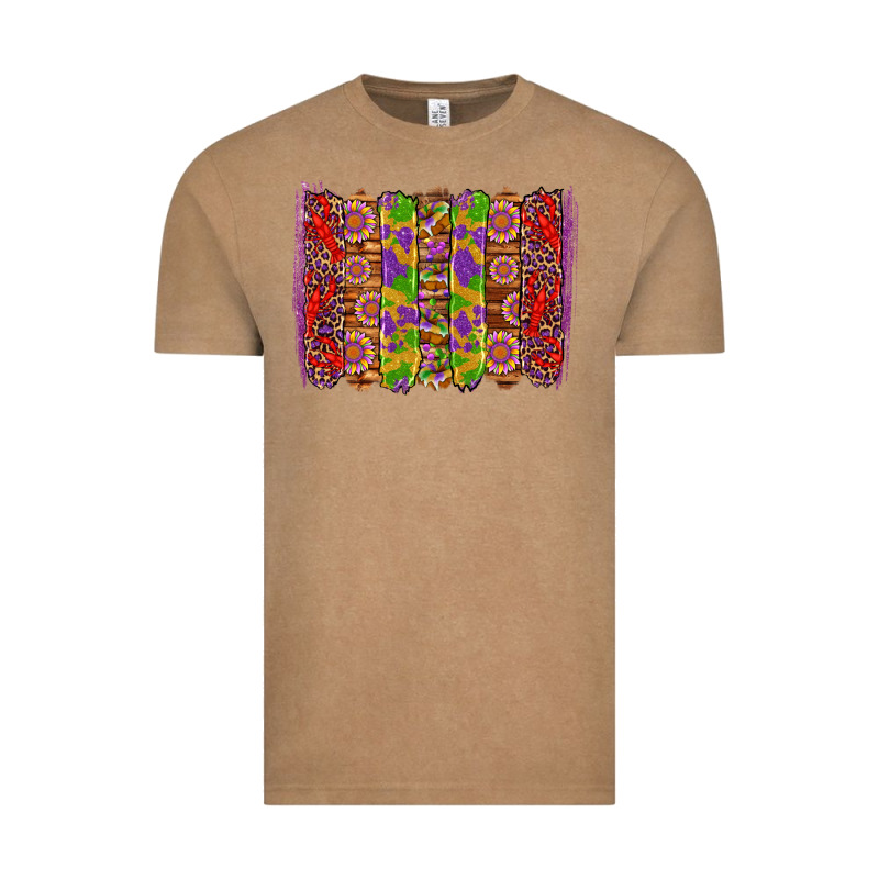Mardi Gras Crawfish Brushstrokes Vintage Tee by Artiststas | Teevron